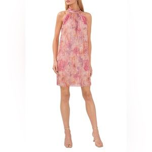 HALOGEN metallic shift dress